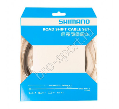 Трос+оплетка перекл Shimano SP41 черный 1700мм Y60098022